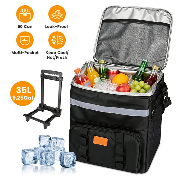 Rolling Cooler Bag, 35 L, with Telescopic Handle - image 2