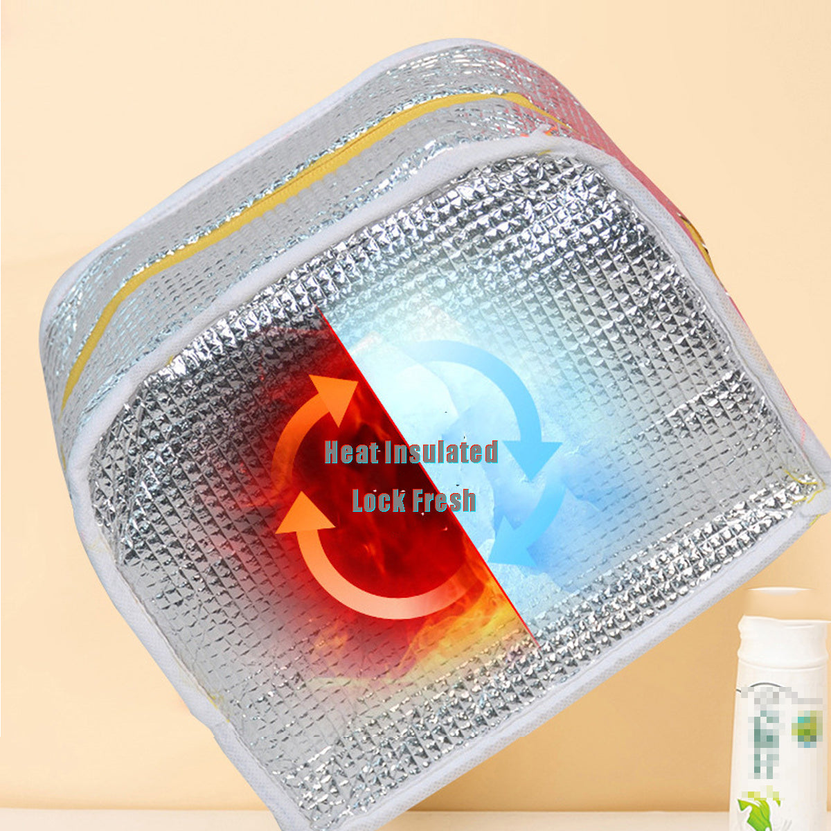 Insulated Lunch Tote, Pink - image 3