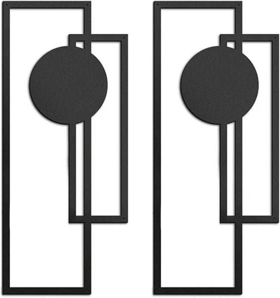 Abstract Line Iron Wall Art, Set of 2 - image 3