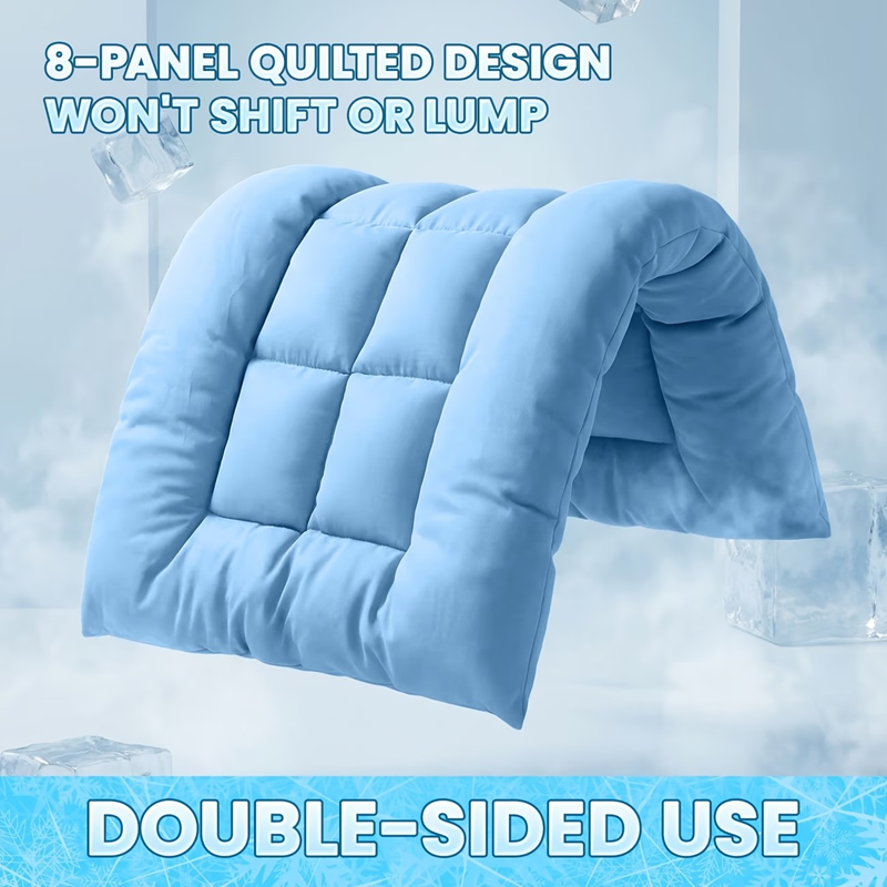 Quilted Dog Bed Mat, XXL, Blue - image 8