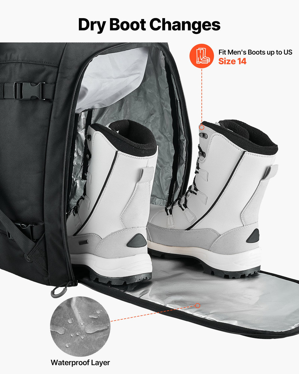 Ski Boot Bag Backpack, 55L - image 3