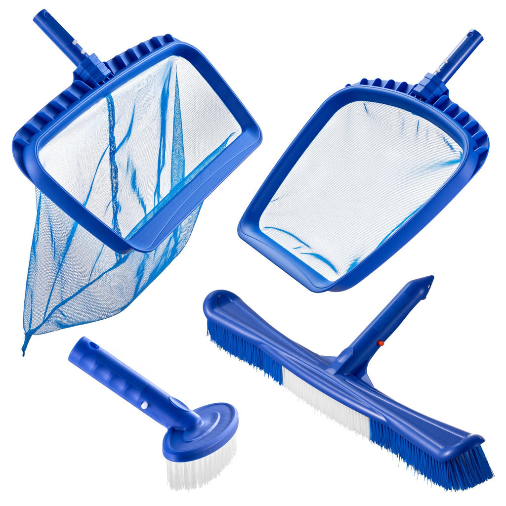 Pool Cleaning Kit with Skimmer Nets and Brushes, 4 Pieces - image 4