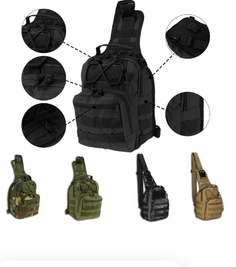 Tactical Sling Chest Bag, Python Black - image 3