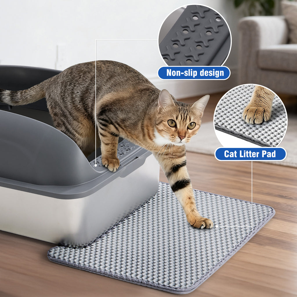 Stainless Steel Cat Litter Box with Lid - image 4
