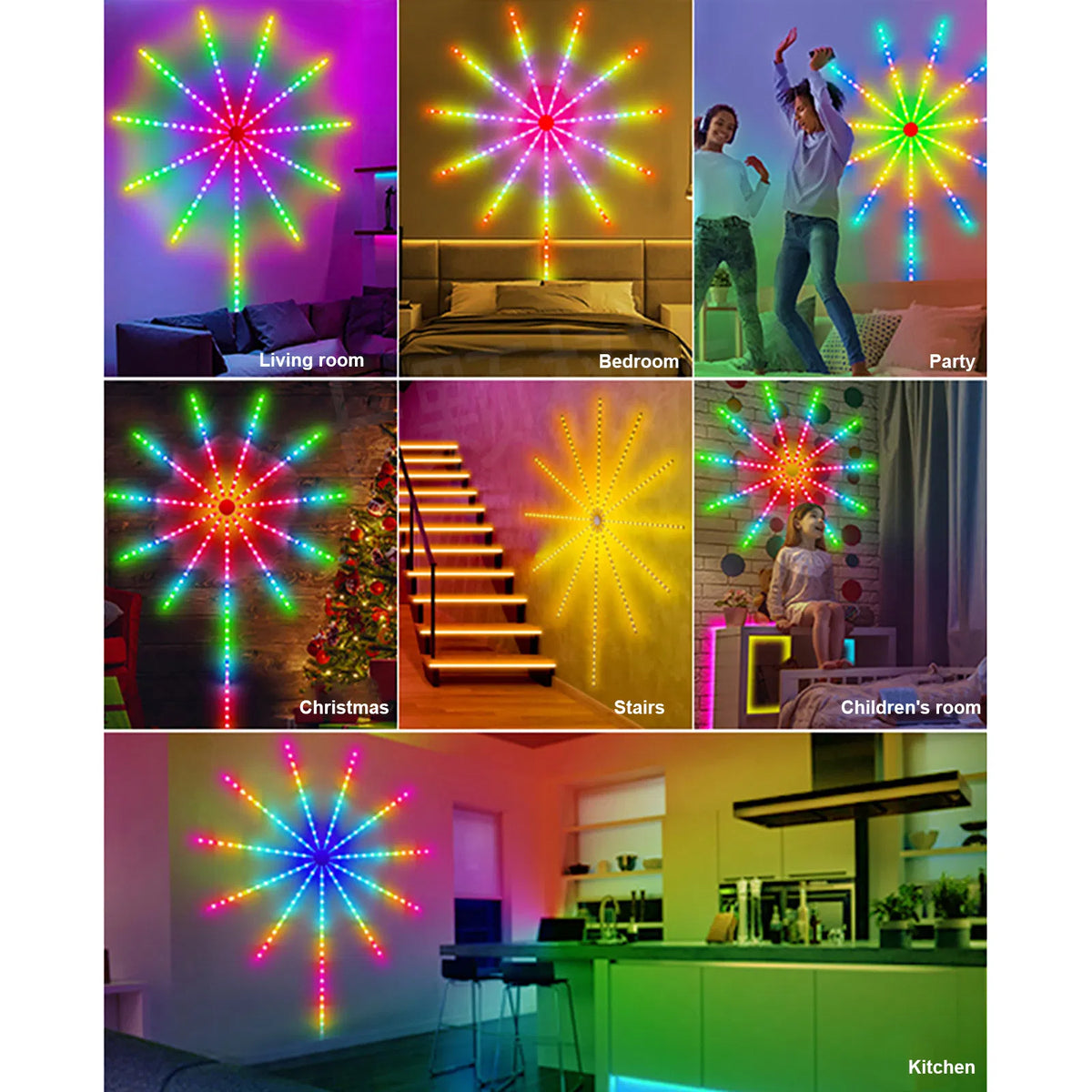 LED Firework Lights with Music Sync - image 6