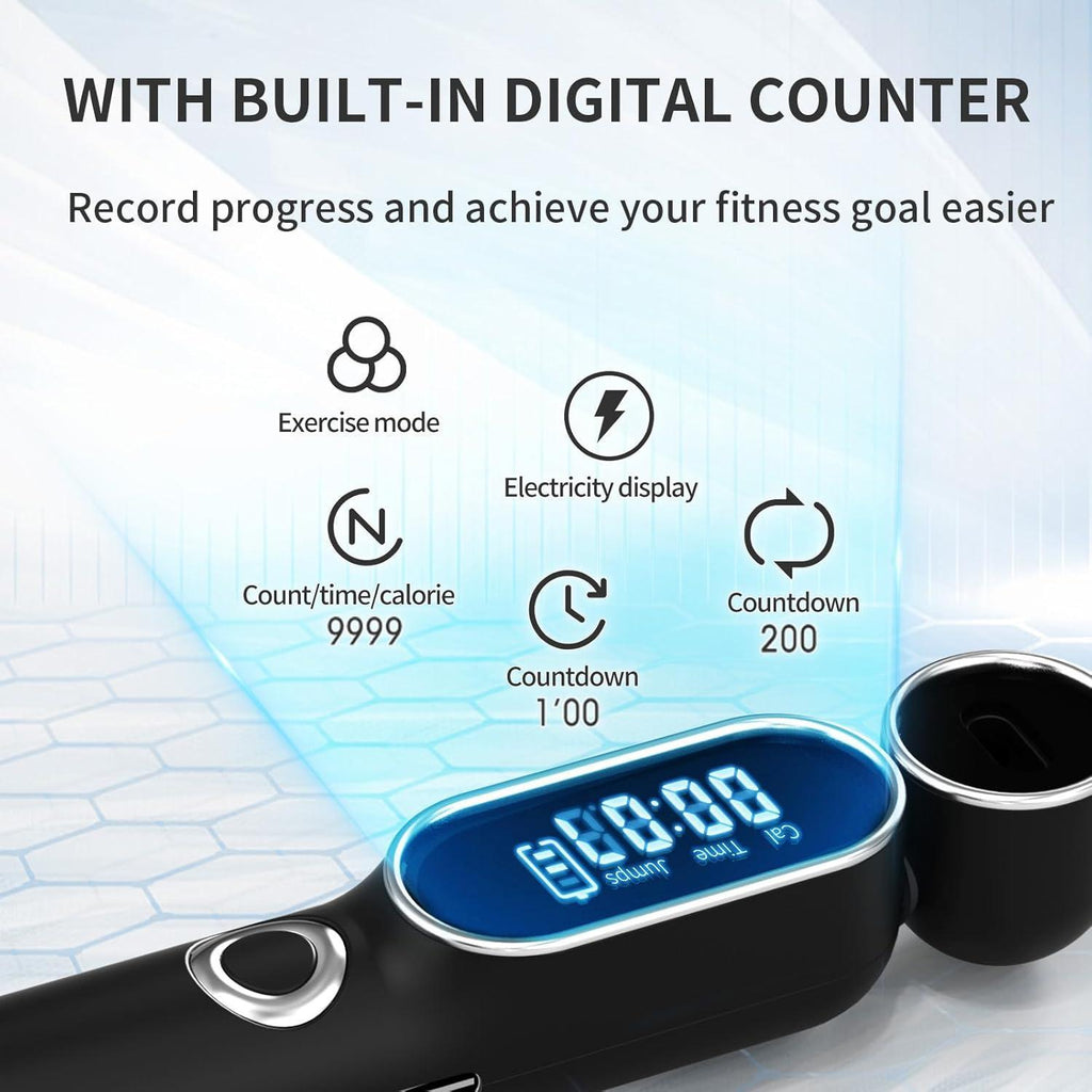 Digital Counter Jump Rope, 2-in-1 Cordless - image 4