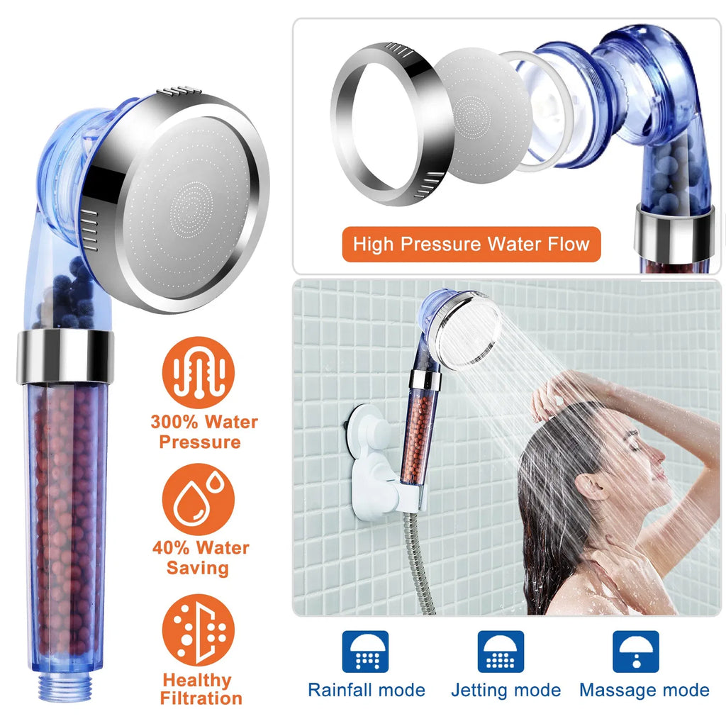 Ionic Filter Shower Head, 3 Mode - image 6