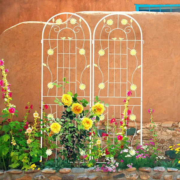Metal Garden Trellis, 71 x 19.7 in, 2 Pack - image 5