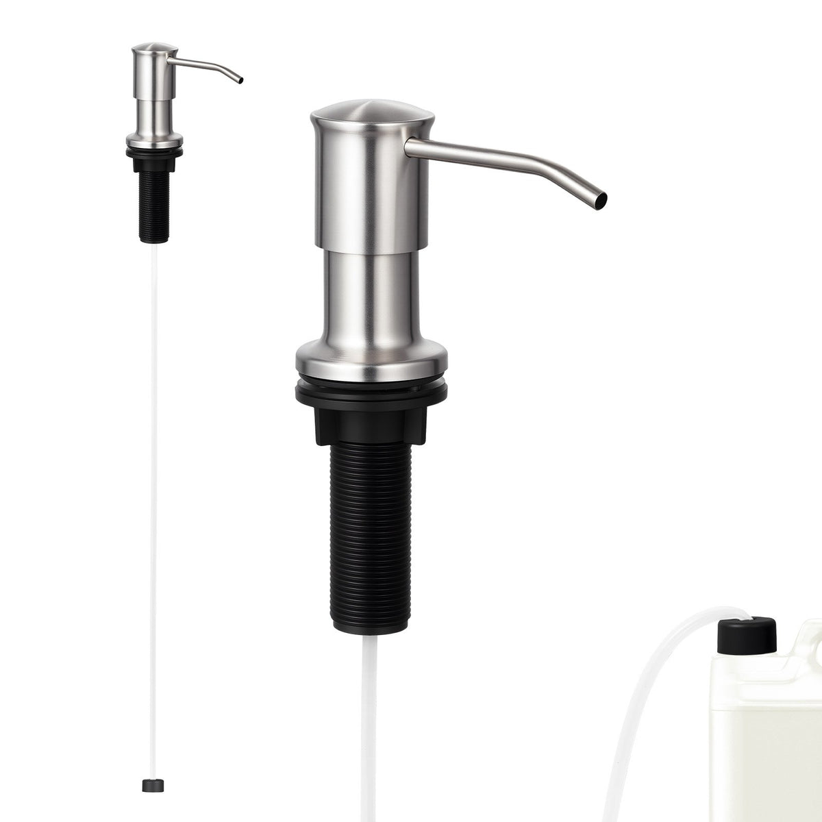 Built-In Sink Soap Dispenser, Stainless Steel - image 4