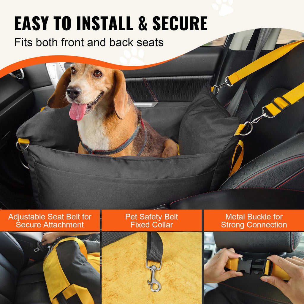 VEVOR Dog Booster Car Seat for Small Dogs up to 25 lb - image 4