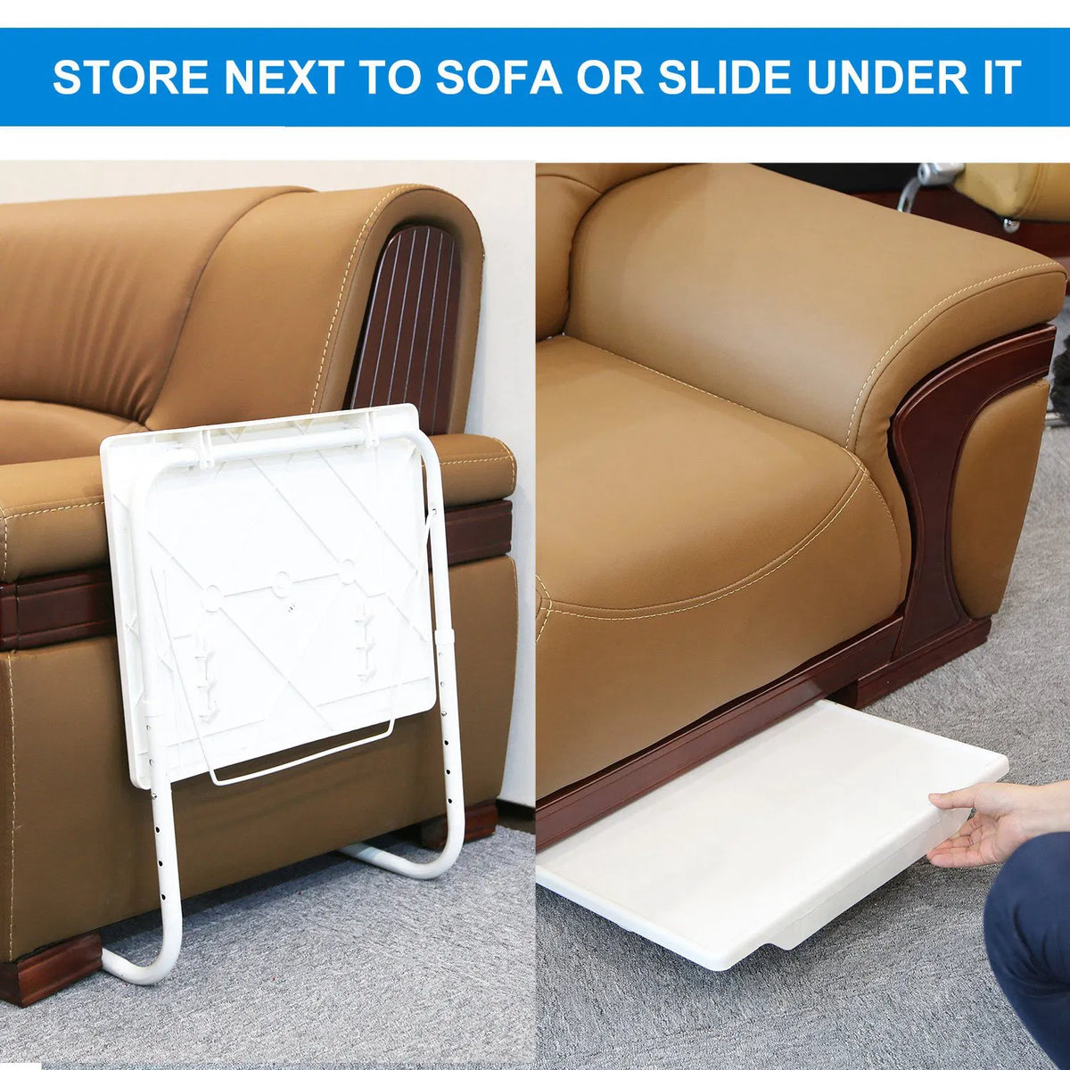 Folding TV Tray Table, 6 Heights, 3 Angles - image 7