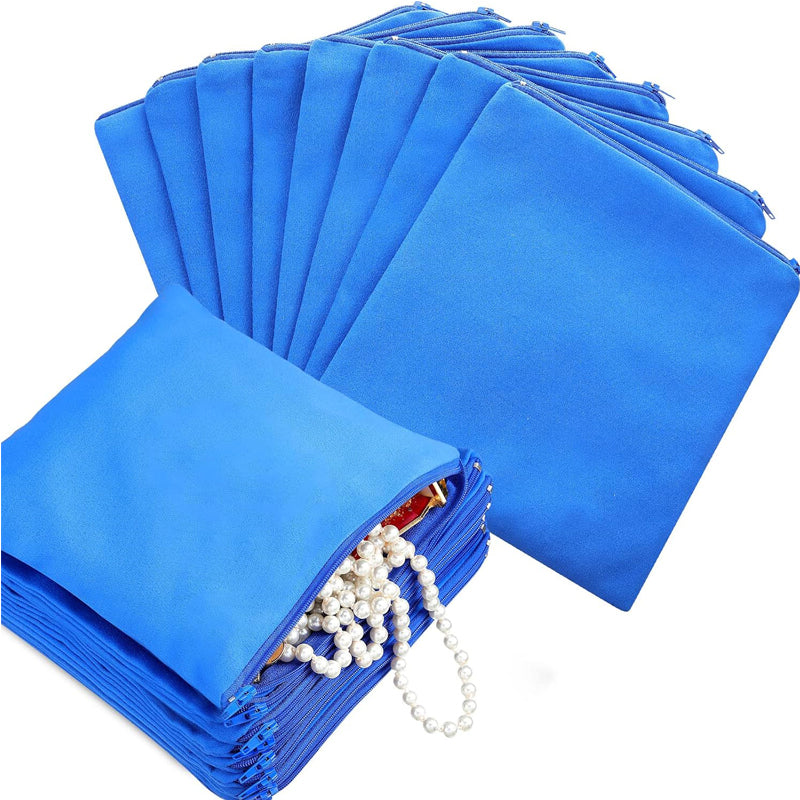 Anti-Tarnish Silver Storage Bags, 8 Pack, Navy