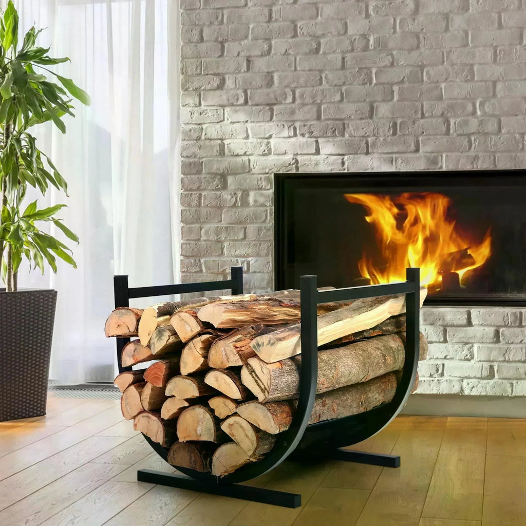 Firewood Log Rack, U-Shape, Holds 150 lb - image 3