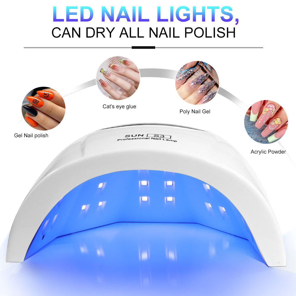 UV LED Nail Lamp, 24 Beads, White - image 7