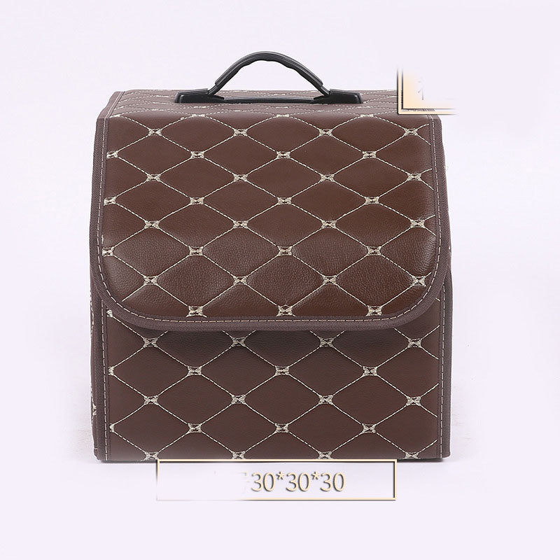 Quilted PU Leather Trunk Storage Box, Medium - image 5