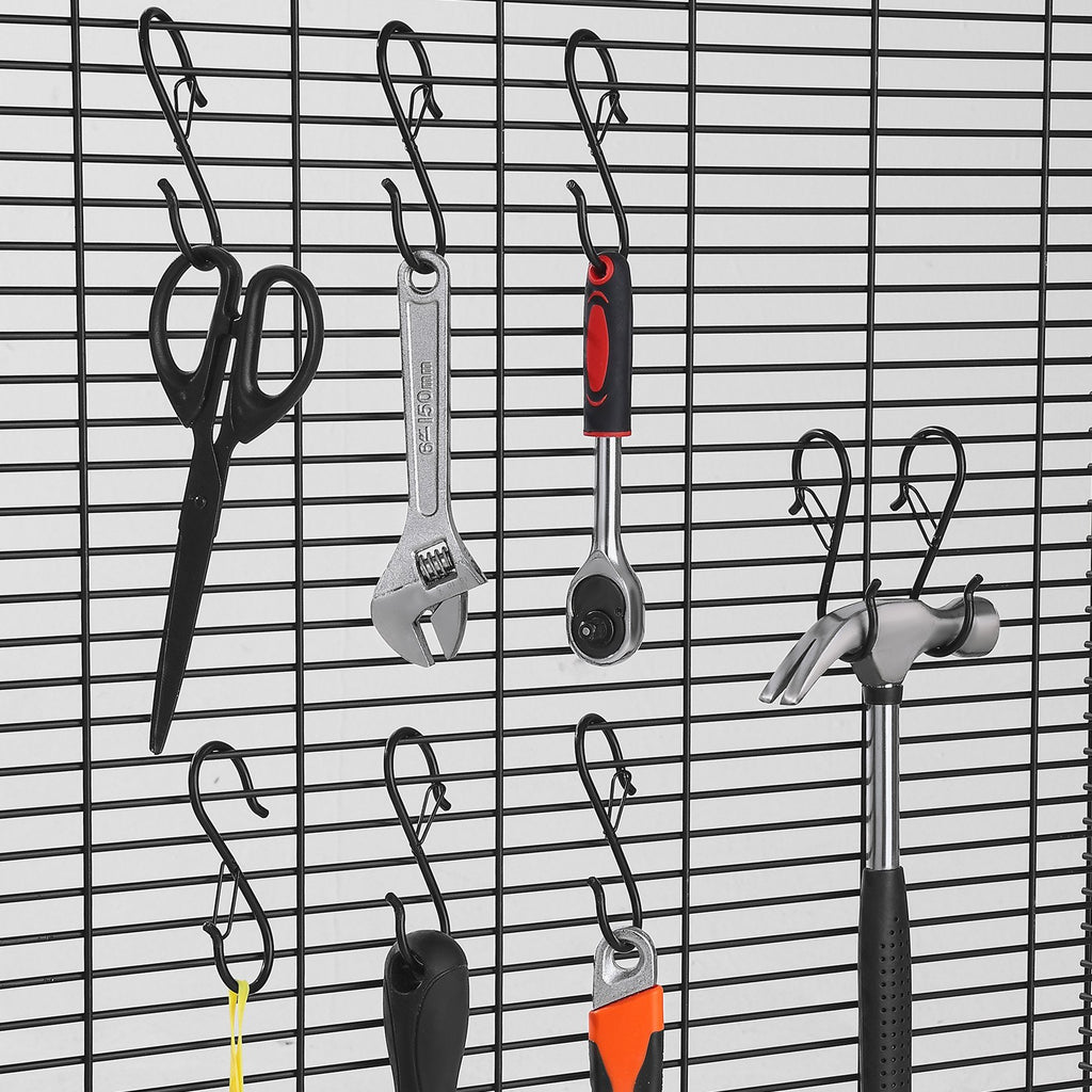 Black S Hooks with Safety Buckle, 36 Pack - image 2