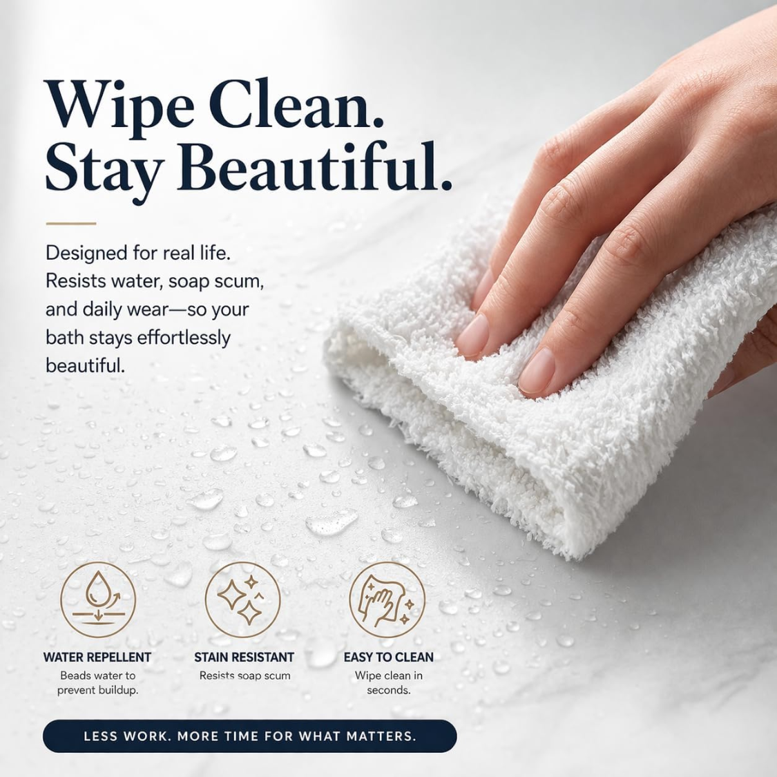 Clear PEVA Shower Curtain Liner with Magnets - image 5