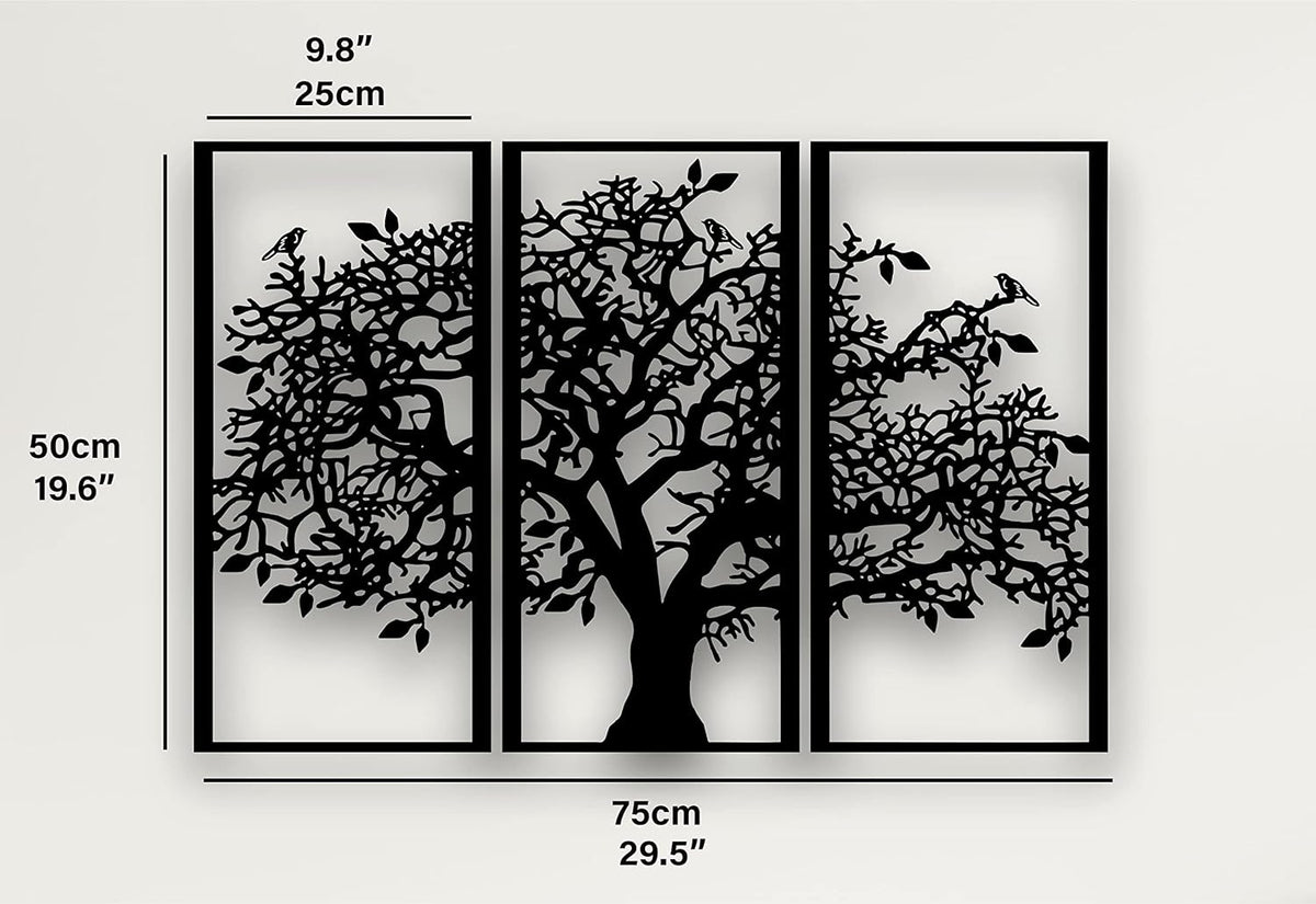 Tree of Life Metal Wall Art, 3 Panels - image 7