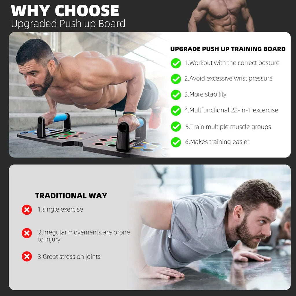 Push-Up Board, Folding, Color-Coded - image 6