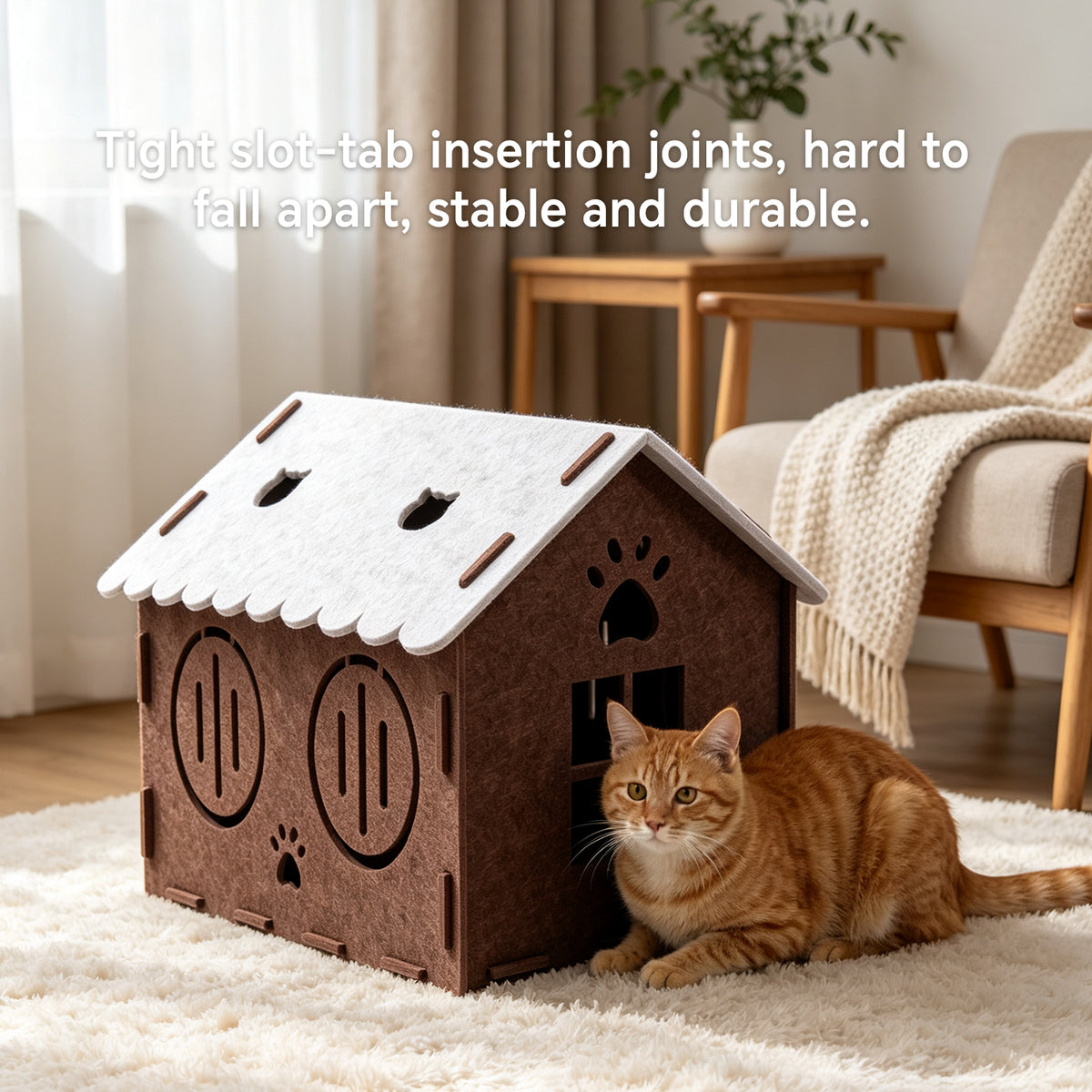 Felt Cat House, Foldable - image 5