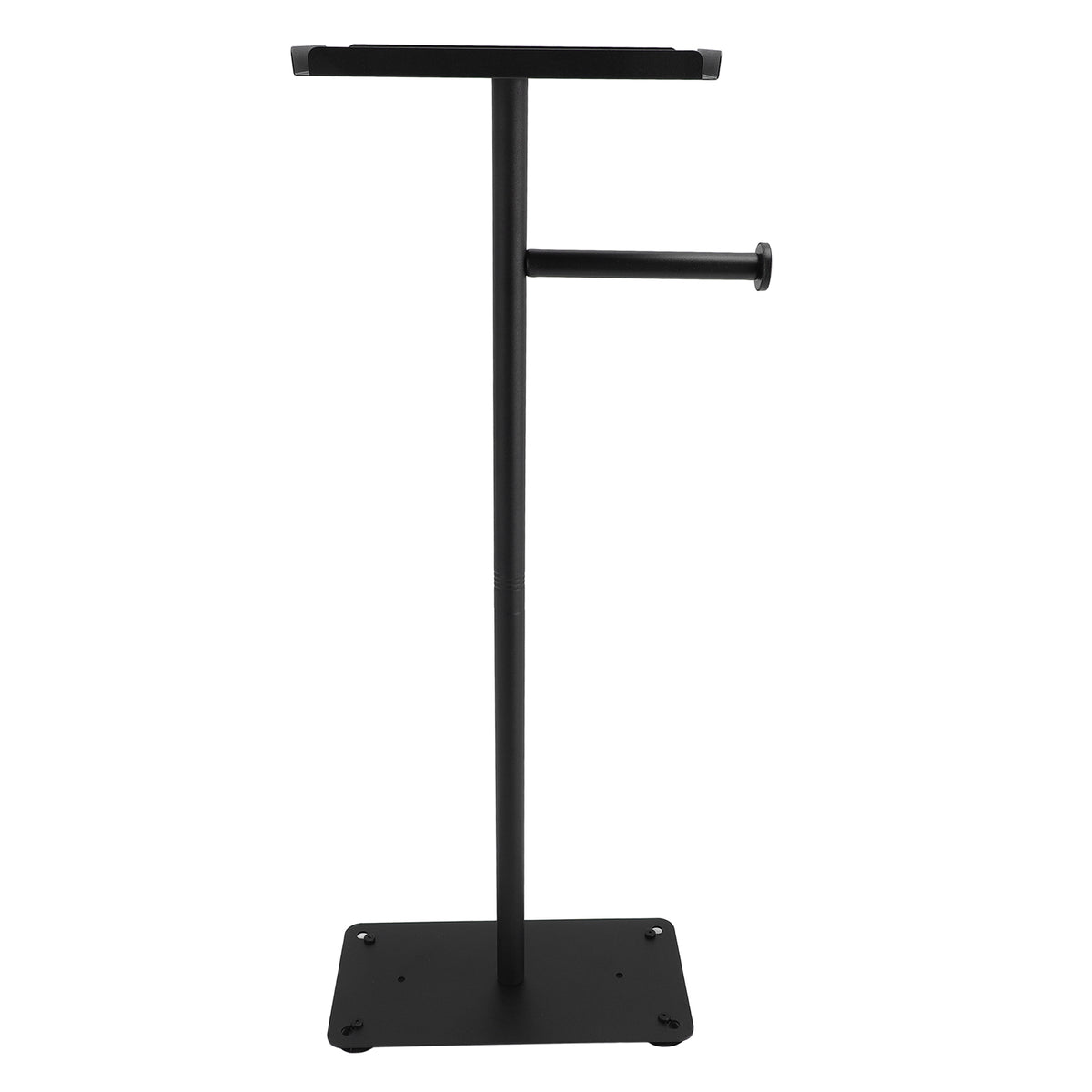 Standing Toilet Paper Holder with Reserve, Black