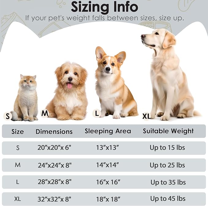 Calming Donut Pet Bed, 20 Inch, Light Grey - image 2