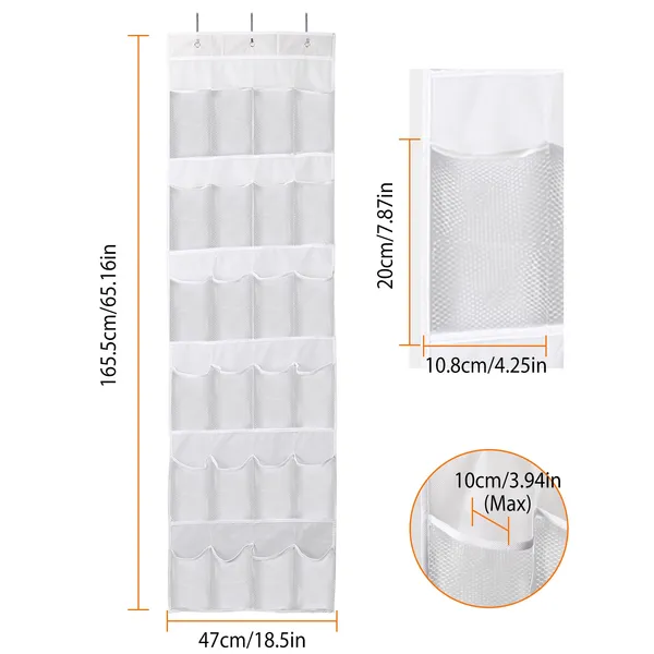 Over-the-Door Shoe Organizer, 24 Pockets - image 2