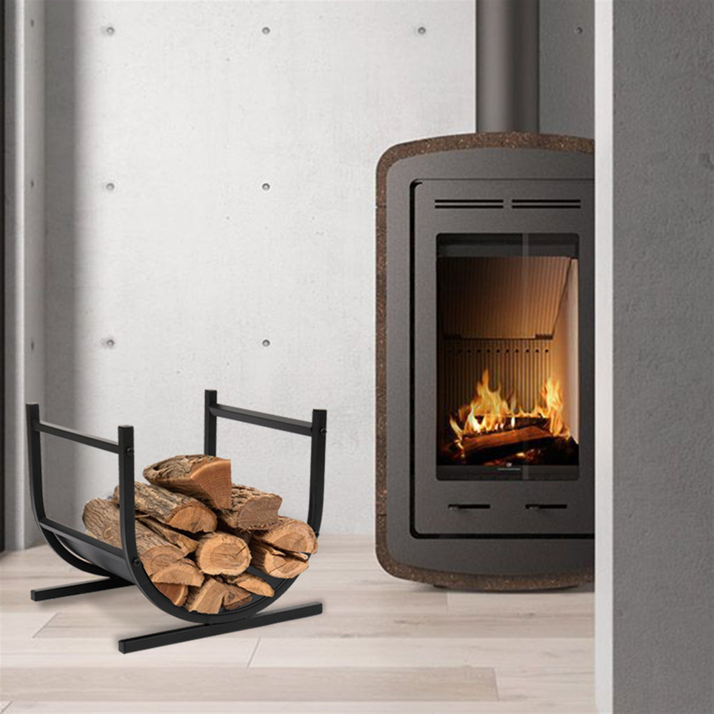 U-Shape Firewood Holder, Black - image 5