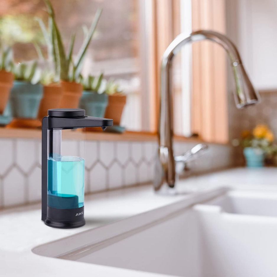 Automatic Dish Soap Dispenser, 17 oz, Black - image 3