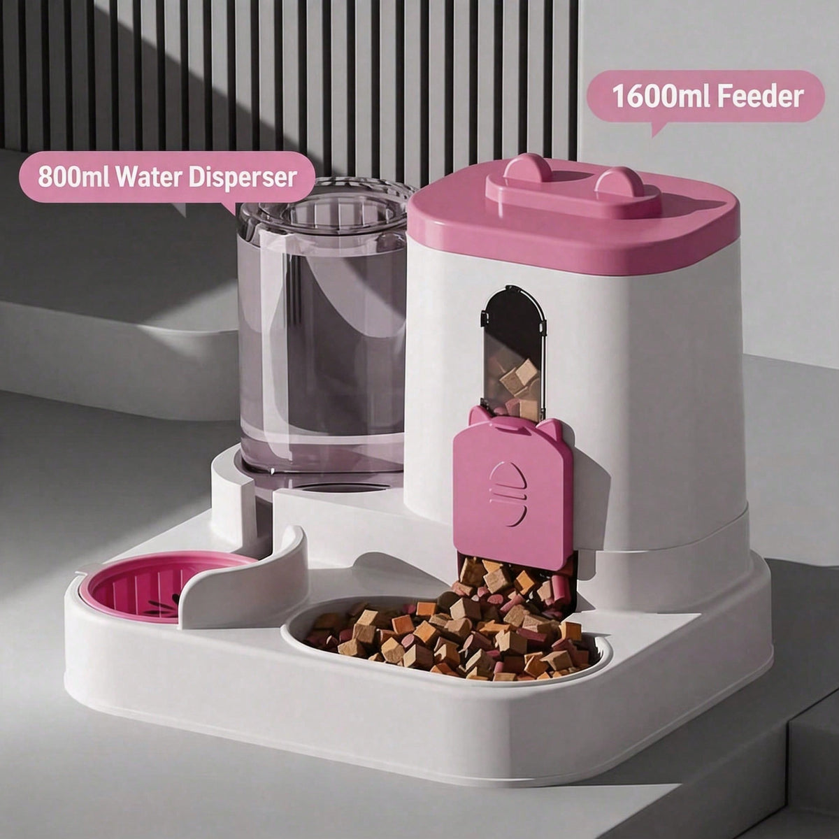2-in-1 Gravity Pet Feeder and Waterer
