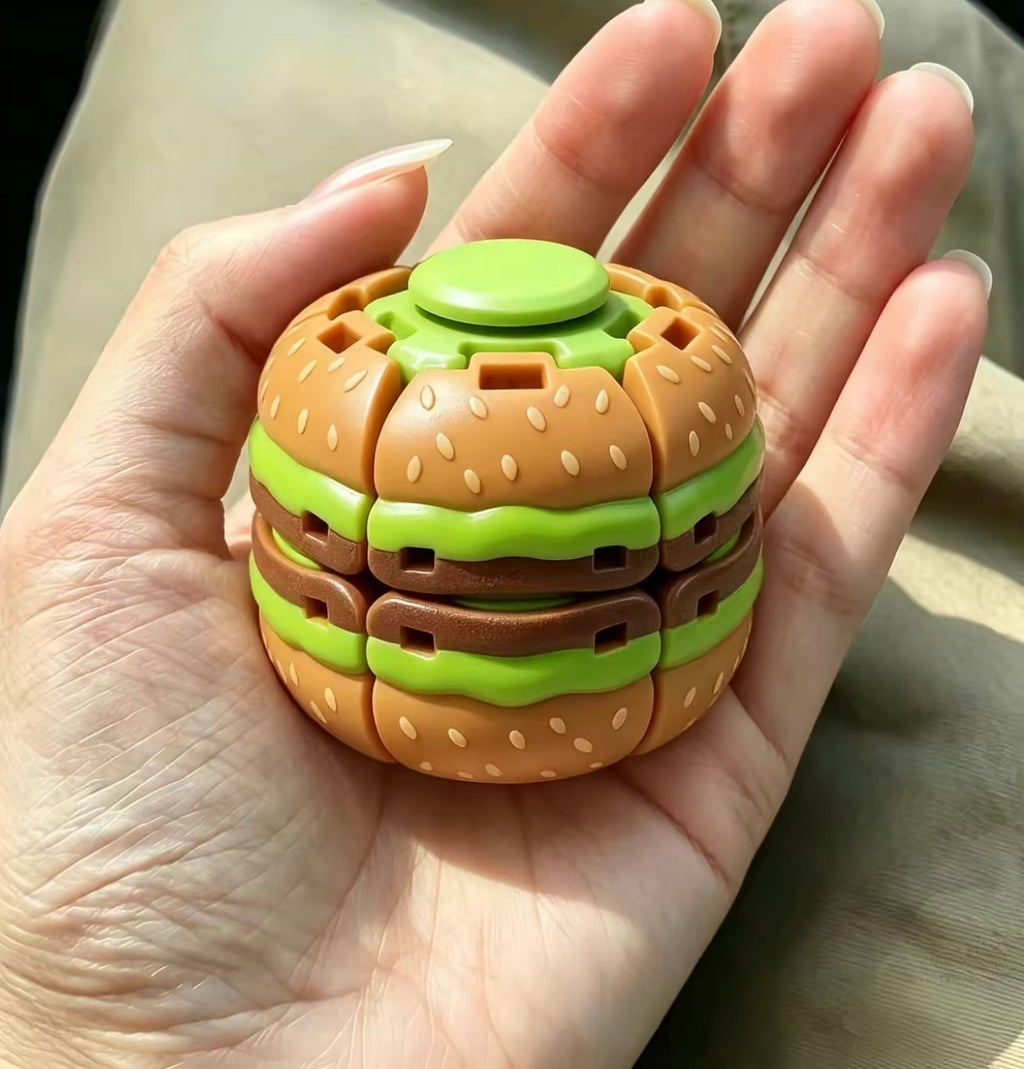 Burger Push Spinner Fidget - image 8
