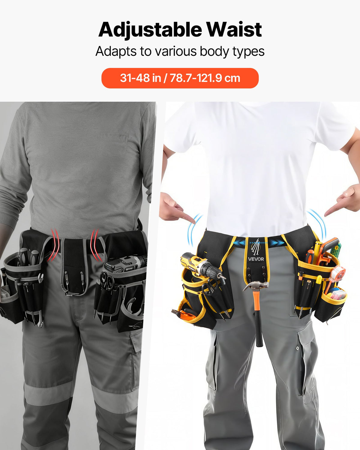 Magnetic Tool Belt, 28 Pockets - image 3