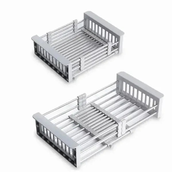 Expandable In-Sink Dish Drying Rack, Stainless Steel - image 3