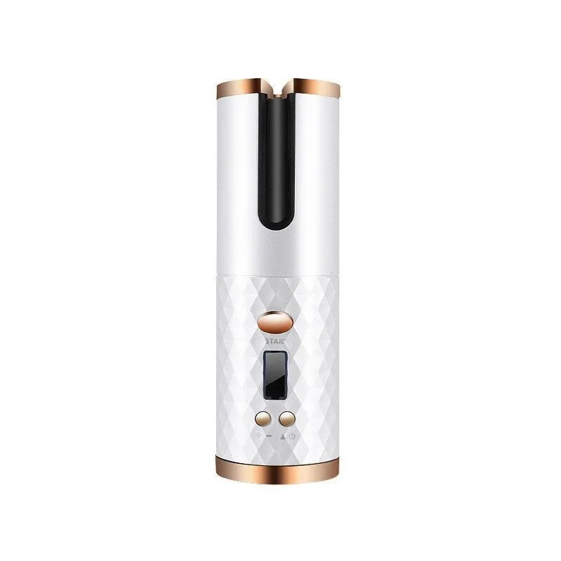 Cordless Auto-Rotating Hair Curler, Black