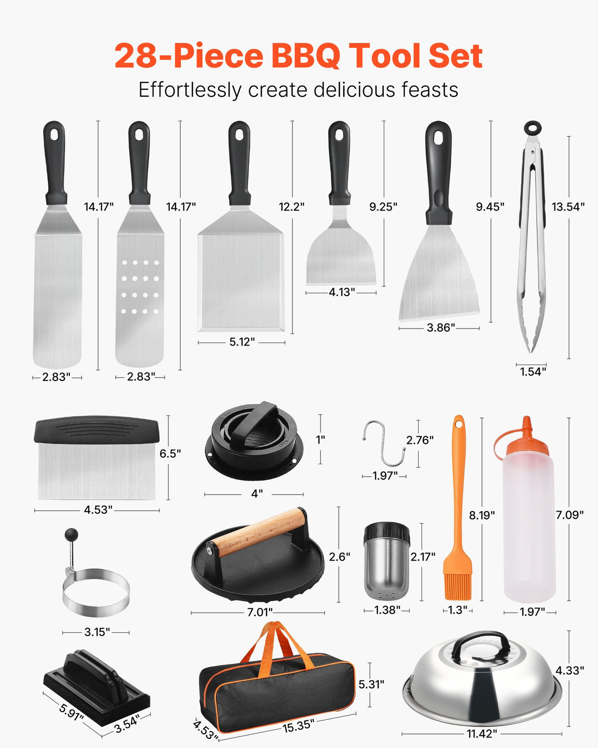 Griddle Accessories Kit, 28 Pieces - image 3