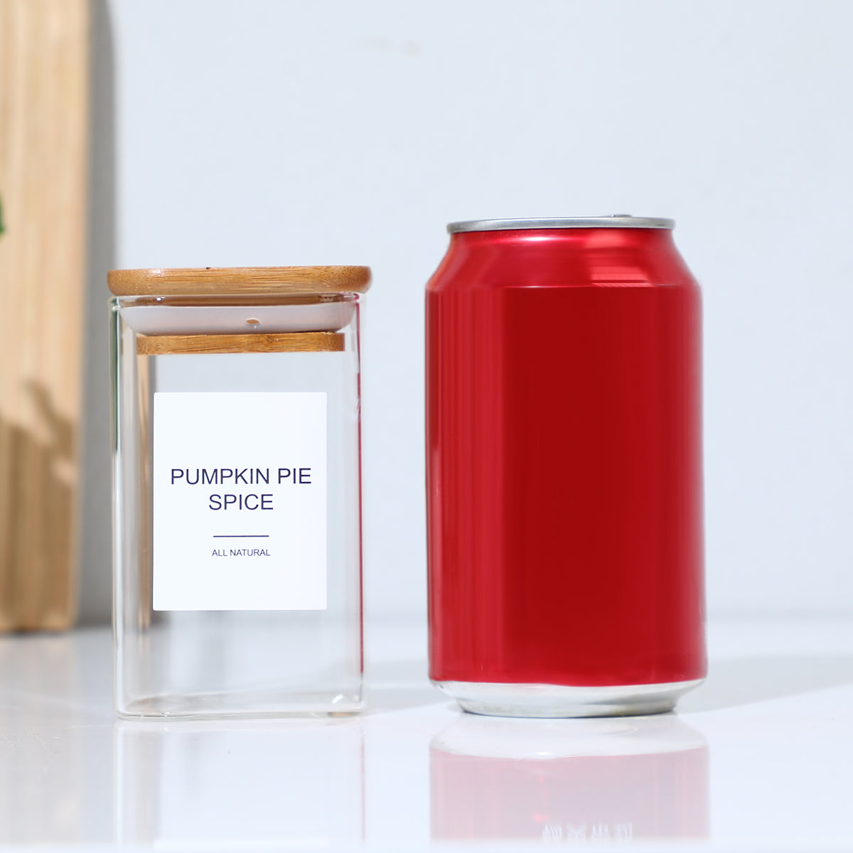 Square Glass Spice Jars with Labels, 12 Pack - image 7