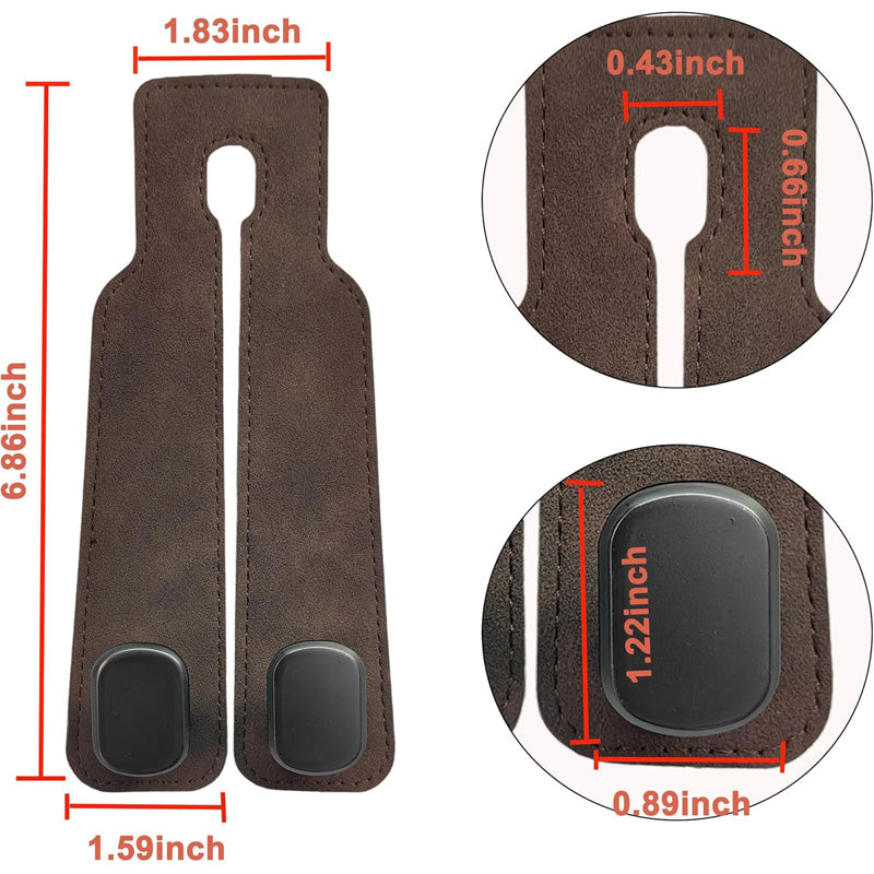 Car Headrest Double Hooks, Faux Suede, 2 Pack - image 6