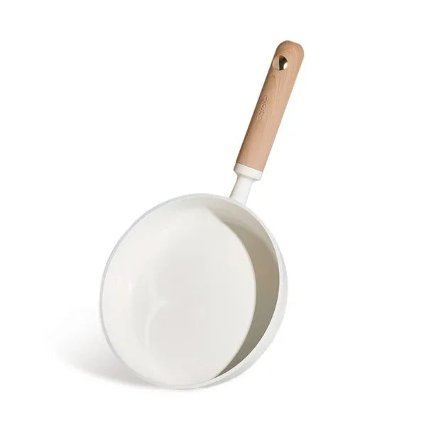 Ceramic Nonstick Fry Pan, 8 in, Cream - image 4