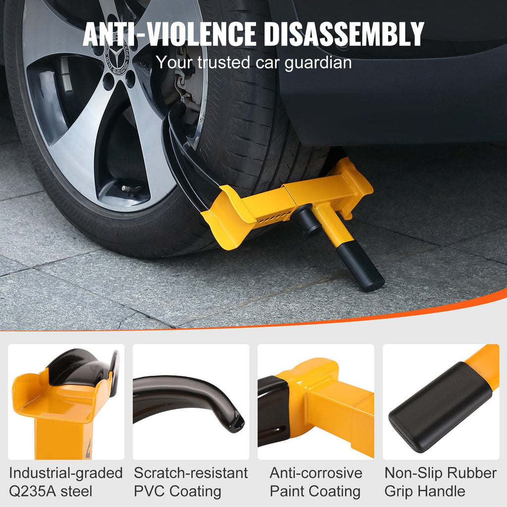 Trailer Wheel Clamp Lock, 2 Pack
