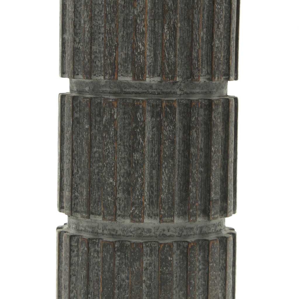 Fluted Pillar Candle Holder, 12 in