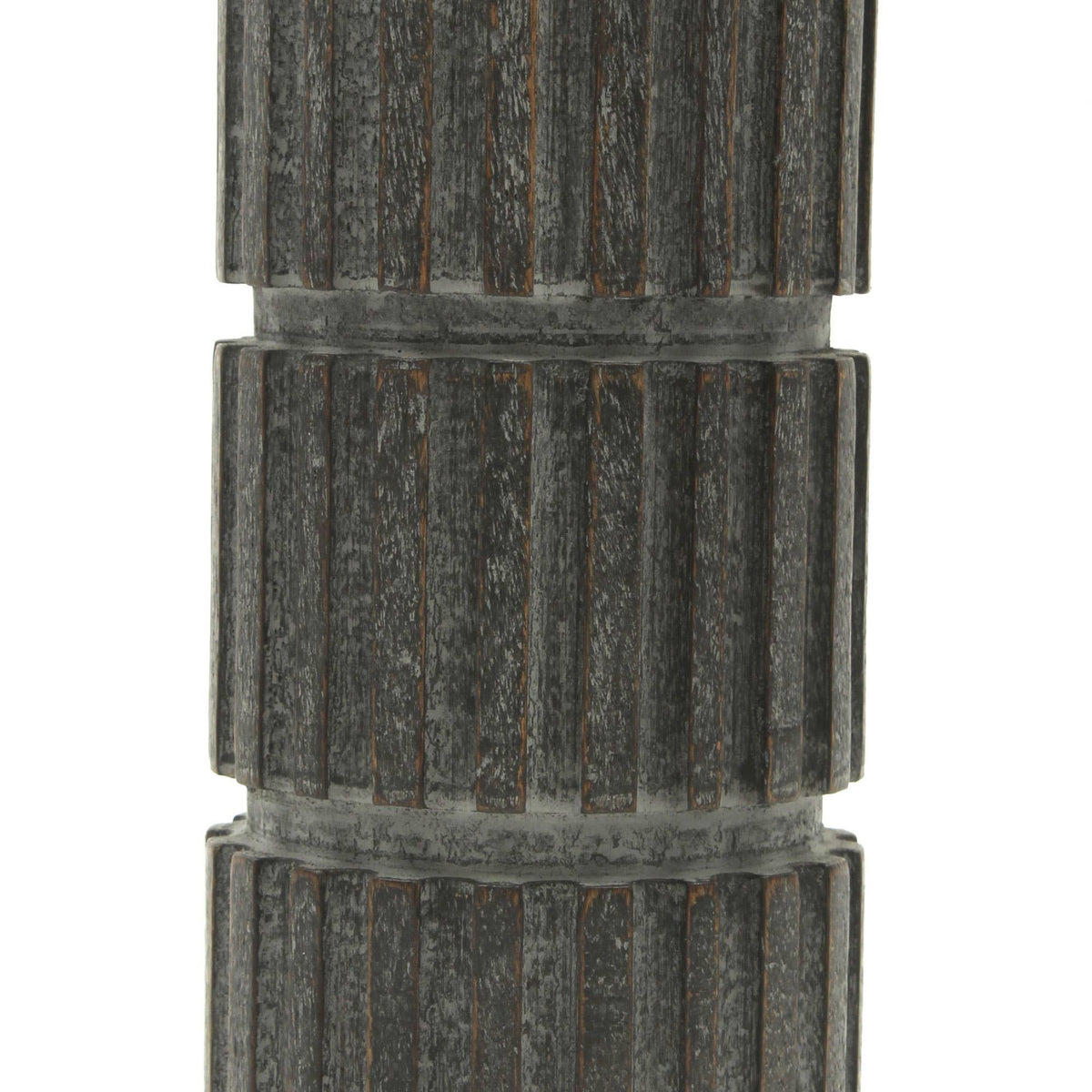 Fluted Pillar Candle Holder, 12 in