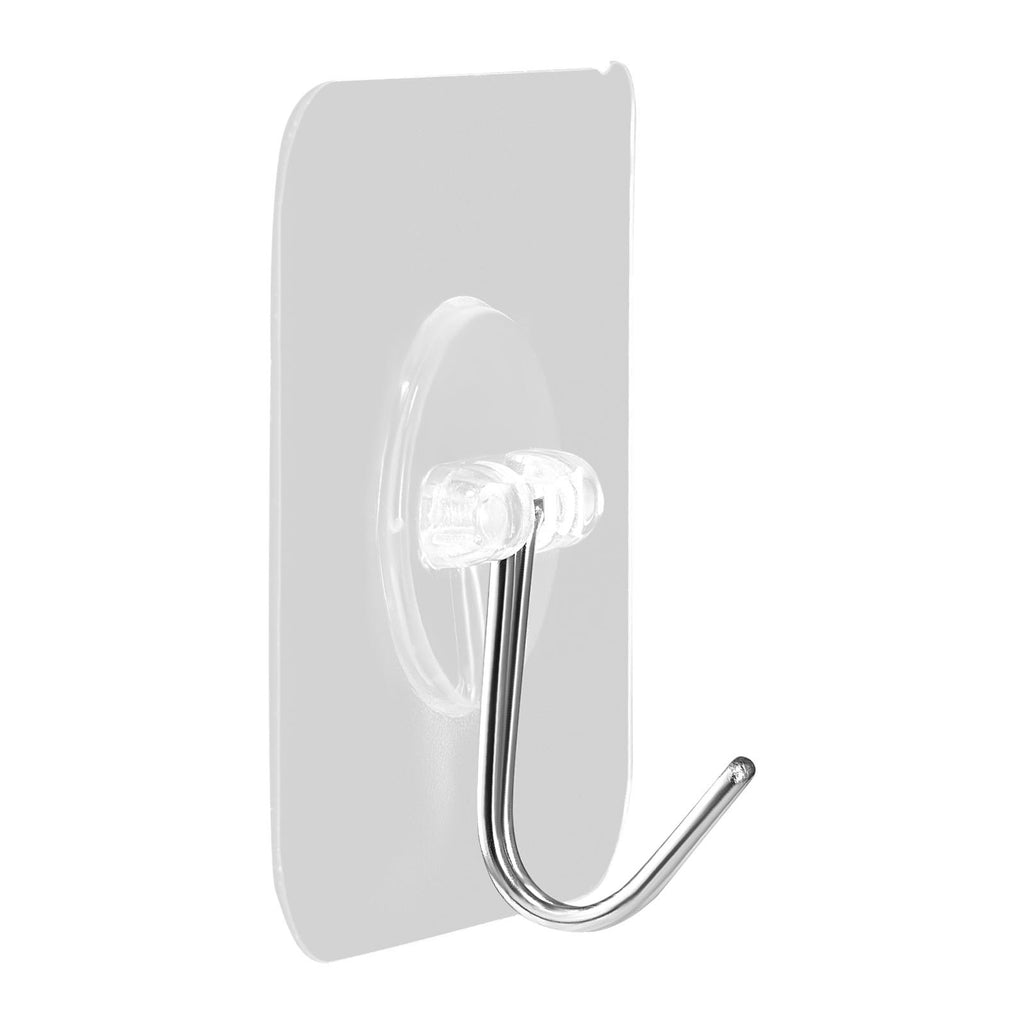 Clear Adhesive Wall Hooks, 12 Pack - image 5