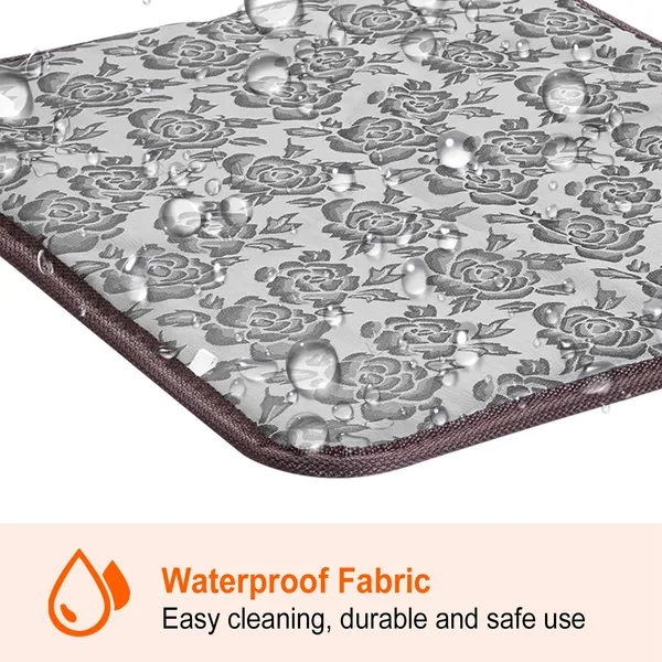 Pet Heating Pad, 17.7 Inch, Gray - image 4