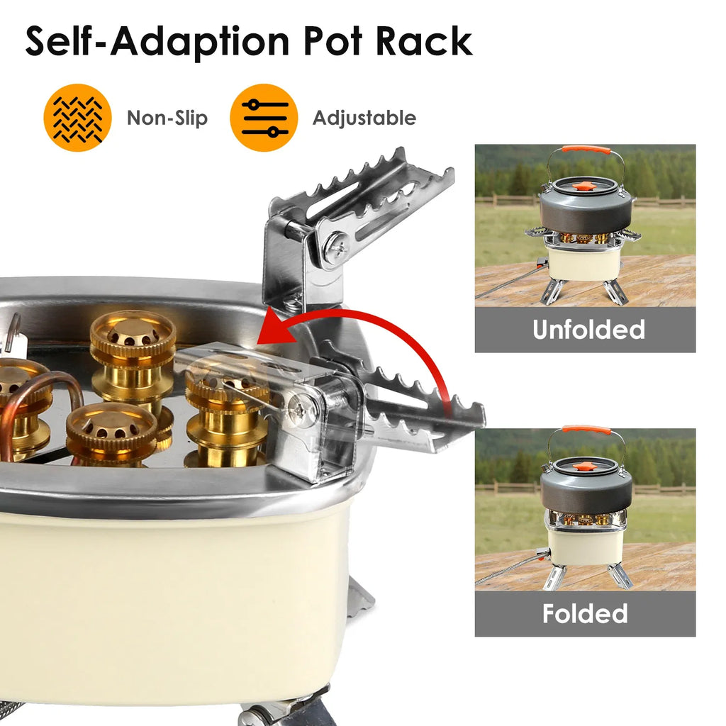Foldable Camping Gas Stove, Beige