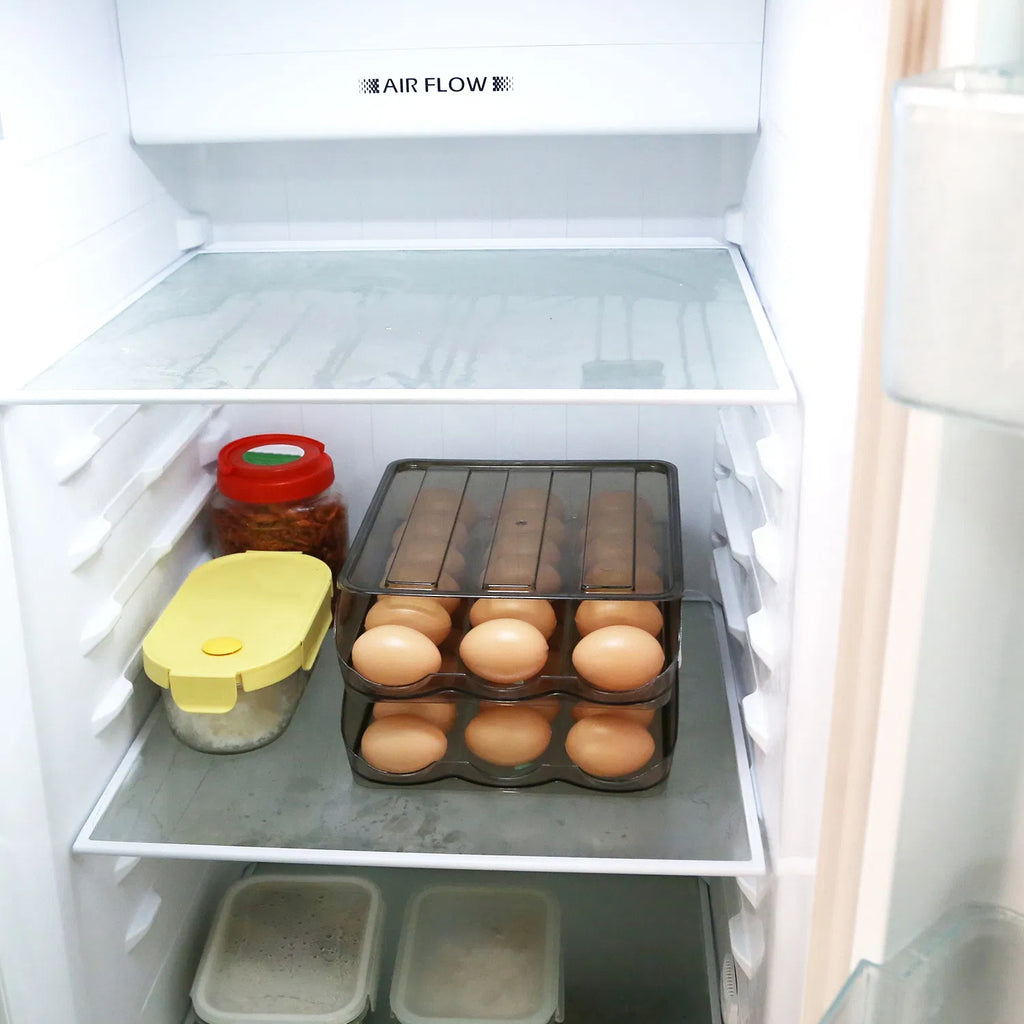 Rolling Egg Holder for Fridge, 2 Tier, 36 Eggs - image 8