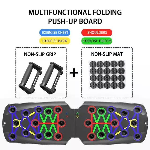 Push-Up Board, Folding, Color-Coded - image 7