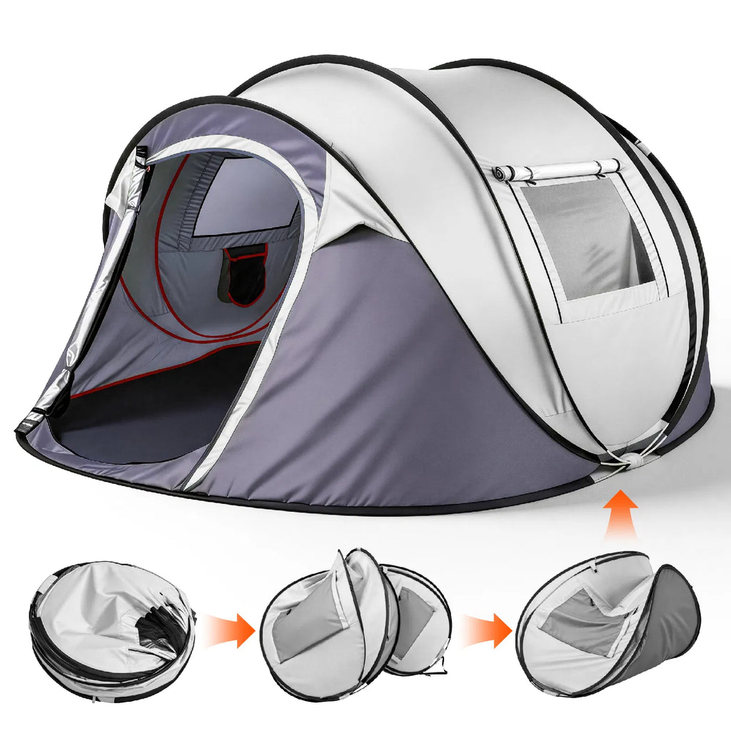 4-Person Pop-Up Tent with Awning - image 7