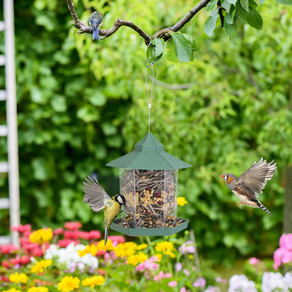 Hanging Gazebo Wild Bird Feeder, 6 Ports - image 6