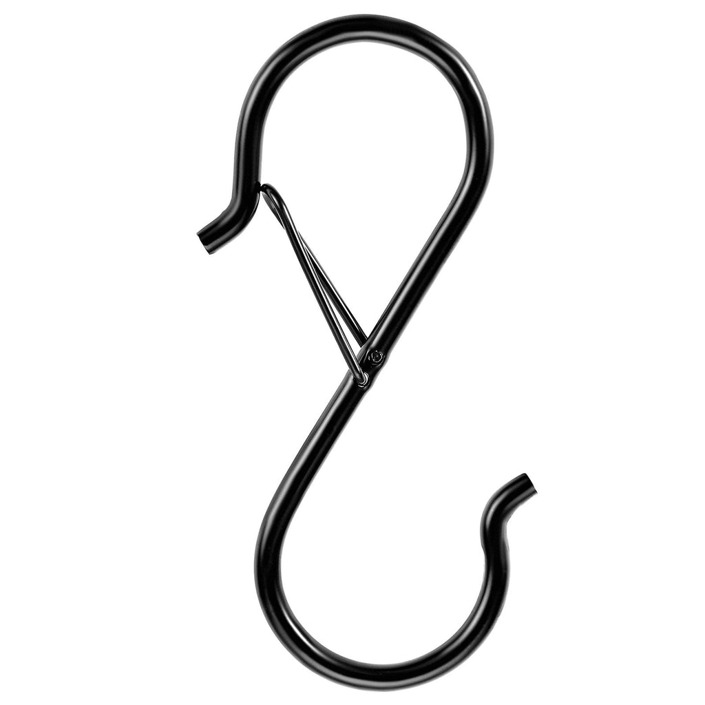 Black S Hooks with Safety Buckle, 36 Pack - image 5