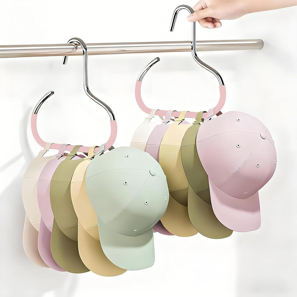 Baseball Cap Hanger Hooks for Closet Rod, 3 Pack - image 5